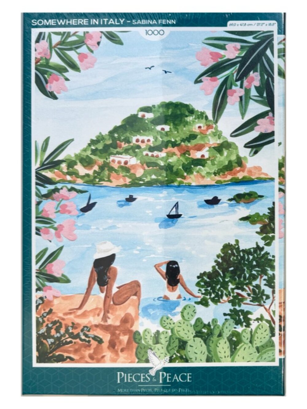 NEW Pieces & Peace 1000 Piece Jigsaw Puzzle Somewhere in Italy by Sabina Fenn